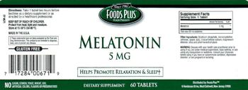 Foods Plus Melatonin 5 mg - supplement