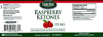 Foods Plus Raspberry Ketones 125 mcg - supplement
