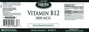 Foods Plus Vitamin B12 3000 mcg - supplement