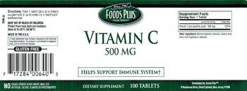 Foods Plus Vitamin C 500 mg - supplement