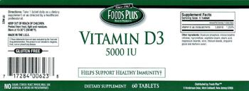 Foods Plus Vitamin D3 5000 IU - supplement