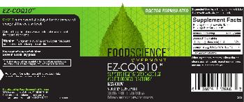 FoodScience Of Vermont EZ-COQ10 - supplement