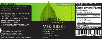 FoodScience Of Vermont Milk Thistle 300 mg Extract - supplement