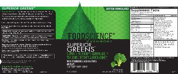 FoodScience Of Vermont Superior Greens - supplement