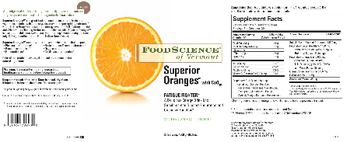 FoodScience Of Vermont Superior Orange With CoQ10 - a delicious energy drink mix supplement to support endurance and cognitive function