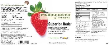 FoodScience Of Vermont Superior Reds - supplement