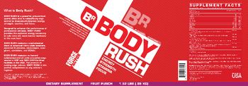Force Factor Body Rush Fruit Punch - supplement