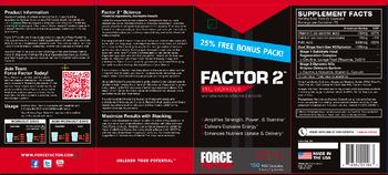 Force Factor Factor 2 Pre-Workout - 