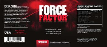 Force Factor LLC Force Factor - supplement