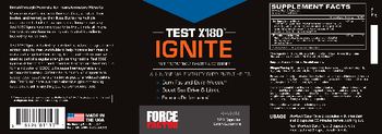 Force Factor Test X180 Ignite - supplement