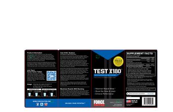 Force Factor Test X180 Testosterone Booster - premium male performance supplement