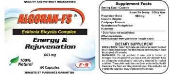 Ford-Speranza Nutraceuticals Algornan-Fs 603 mg - supplement