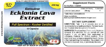 Ford-Speranza Nutraceuticals Genuine Ecklonia Cava Extract - supplement