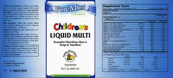 Foremost Supplements Children's Liquid Multi Yummy Citrus Flavor - 