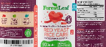 ForestLeaf Red Yeast Rice Care 1215 mg - supplement