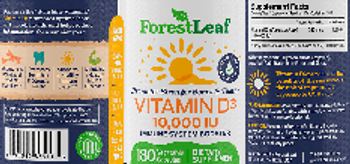 ForestLeaf Vitamin D3 10,000 IU - supplement