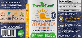 ForestLeaf Vitamin D3 5,000 IU - supplement