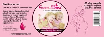 Forever Blessed Cassava Supplement - cassava fertility supplement