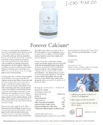 Forever Forever Calcium With Magnesium And Vitamin D - supplement