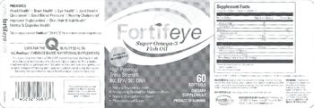 Fortifeye Super Omega-3 Fish Oil Natural Orange/Lemon Flavor - supplement
