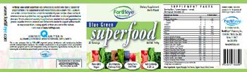 Fortifeye Vitamins Blue Green Superfood Berry Flavor - supplement