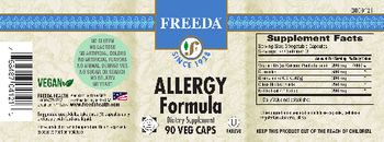 Freeda Allergy Formula - supplement