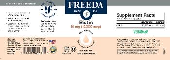 Freeda Biotin 10 mg (10,000 mcg) - biotin supplement