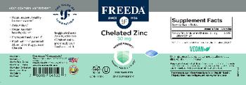 Freeda Chelated Zinc 30 mg - zinc supplement