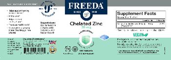 Freeda Chelated Zinc 30 mg - zinc supplement