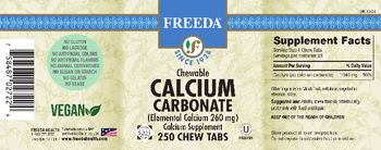 Freeda Chewable Calcium Carbonate 260 mg - calcium supplement