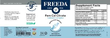 Freeda Fem Cal Citrate - supplement