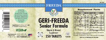 Freeda Geri-Freeda Senior Formula - vitamin mineral supplement