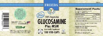 Freeda Glucosamine Plus MSM - joint health supplement