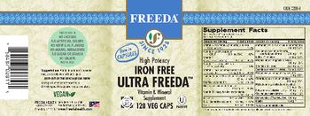 Freeda High Potency Iron Free Ultra Freeda - vitamin mineral supplement