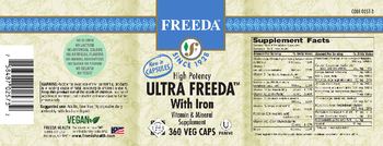 Freeda High Potency Ultra Freeda with Iron - vitamin mineral supplement