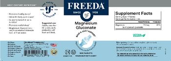 Freeda Magnesium Gluconate - magnesium supplement