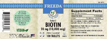 Freeda Natural Biotin 10 mg (10,000 mcg) - vitamin supplement