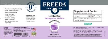 Freeda Probiotic Acidophilus 1 Billion - acidophilus supplement