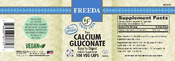 Freeda Pure Calcium Gluconate - calcium supplement