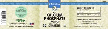 Freeda Pure Calcium Phosphate Powder - calcium supplement