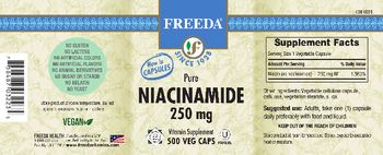 Freeda Pure Niacinamide 250 mg - vitamin supplement