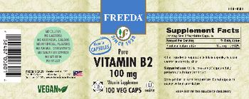 Freeda Pure Vitamin B2 100 mg - vitamin supplement