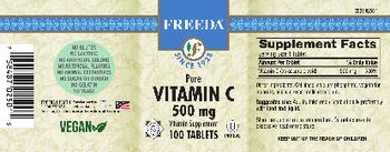 Freeda Pure Vitamin C 500 mg - vitamin supplement