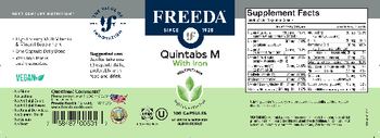 Freeda Quintabs M with Iron - vitamin mineral supplement