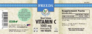 Freeda Timed Release Vitamin C 1000 mg - vitamin supplement