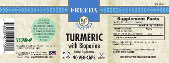 Freeda Turmeric with Bioperine - herbal supplement