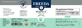 Freeda Vitamin C 500 mg - vitamin c supplement
