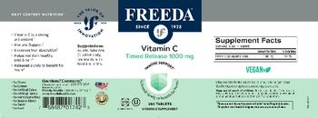 Freeda Vitamin C Timed Release 1000 mg - vitamin c supplement
