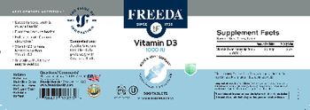 Freeda Vitamin D3 1000 IU - vitamin d supplement