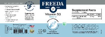 Freeda Vitamin D3 1000 IU - vitamin d supplement